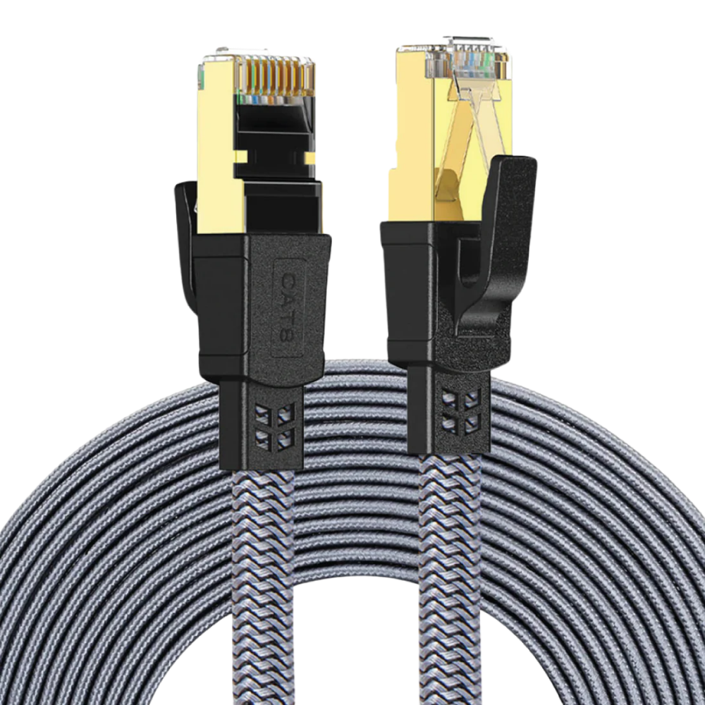 Twisted Minds CAT8 10M FTP Düz Örgülü Ağ Kablosu, İletim Hızı 40GBPS, 2000MHZ
