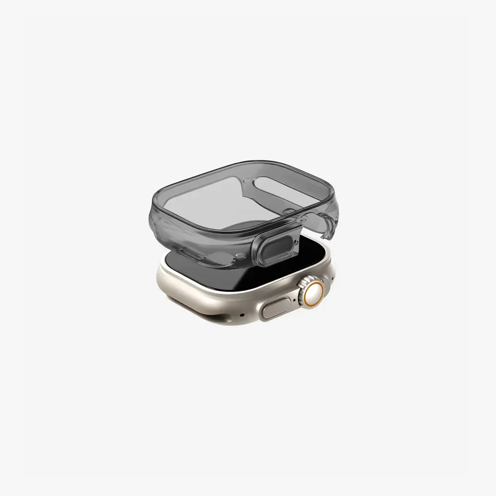 UNIQ 49mm Apple Watch Kılıfı Garde Şeffaf Koruyucu Smoke UNIQ-49MM-GARSMK