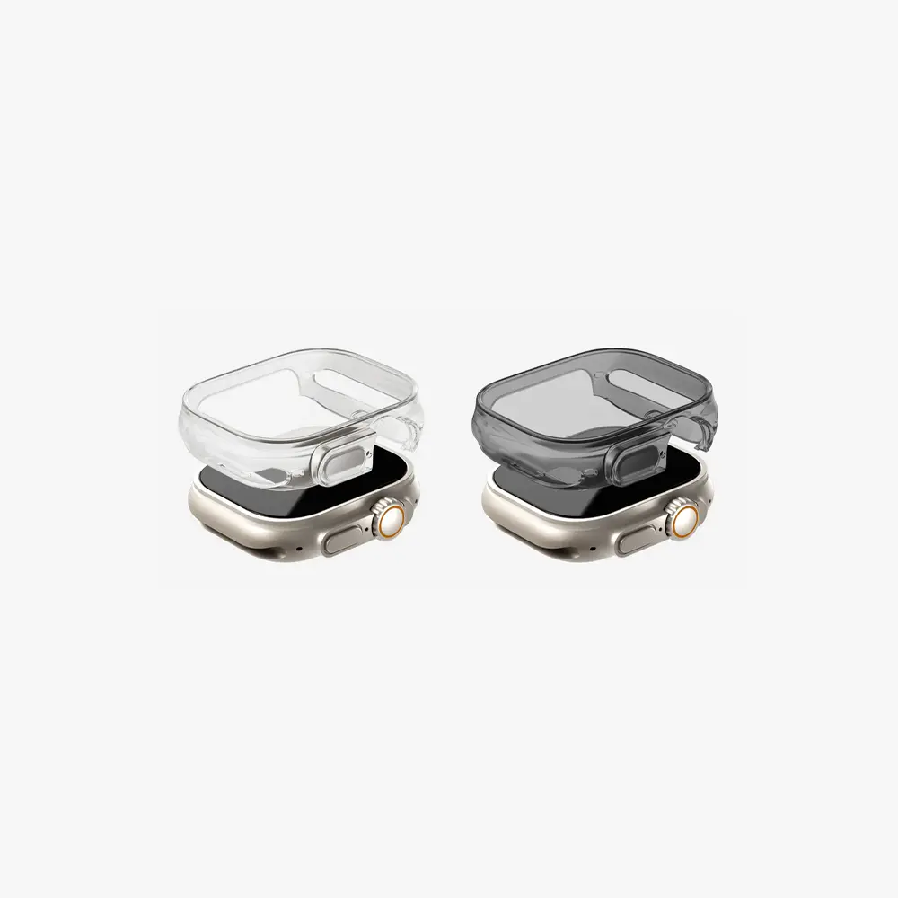 UNIQ 49mm Apple Watch Kılıfı Garde Şeffaf Koruyucu Clear UNIQ-49MM-GARCLR