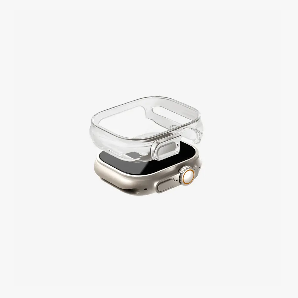 UNIQ 49mm Apple Watch Kılıfı Garde Şeffaf Koruyucu Clear UNIQ-49MM-GARCLR