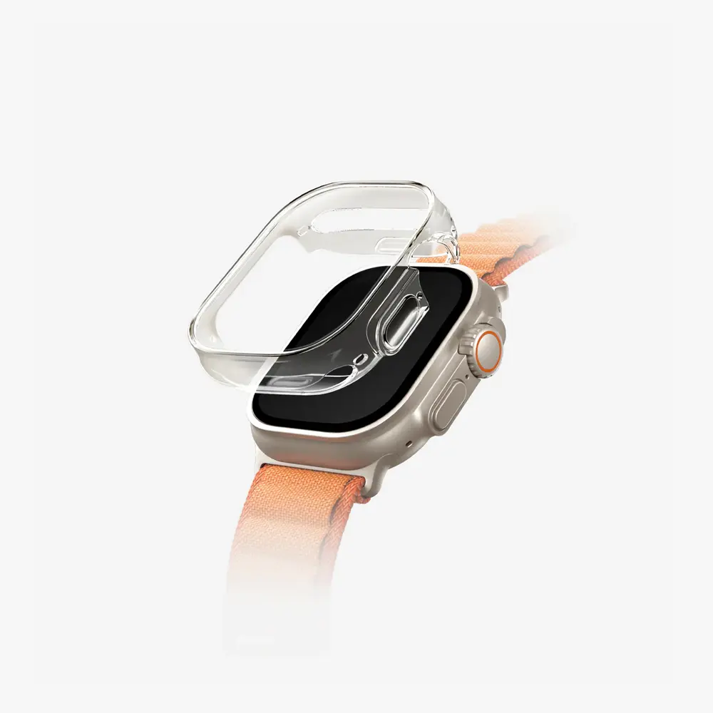 UNIQ 49mm Apple Watch Kılıfı Garde Şeffaf Koruyucu Smoke UNIQ-49MM-GARSMK