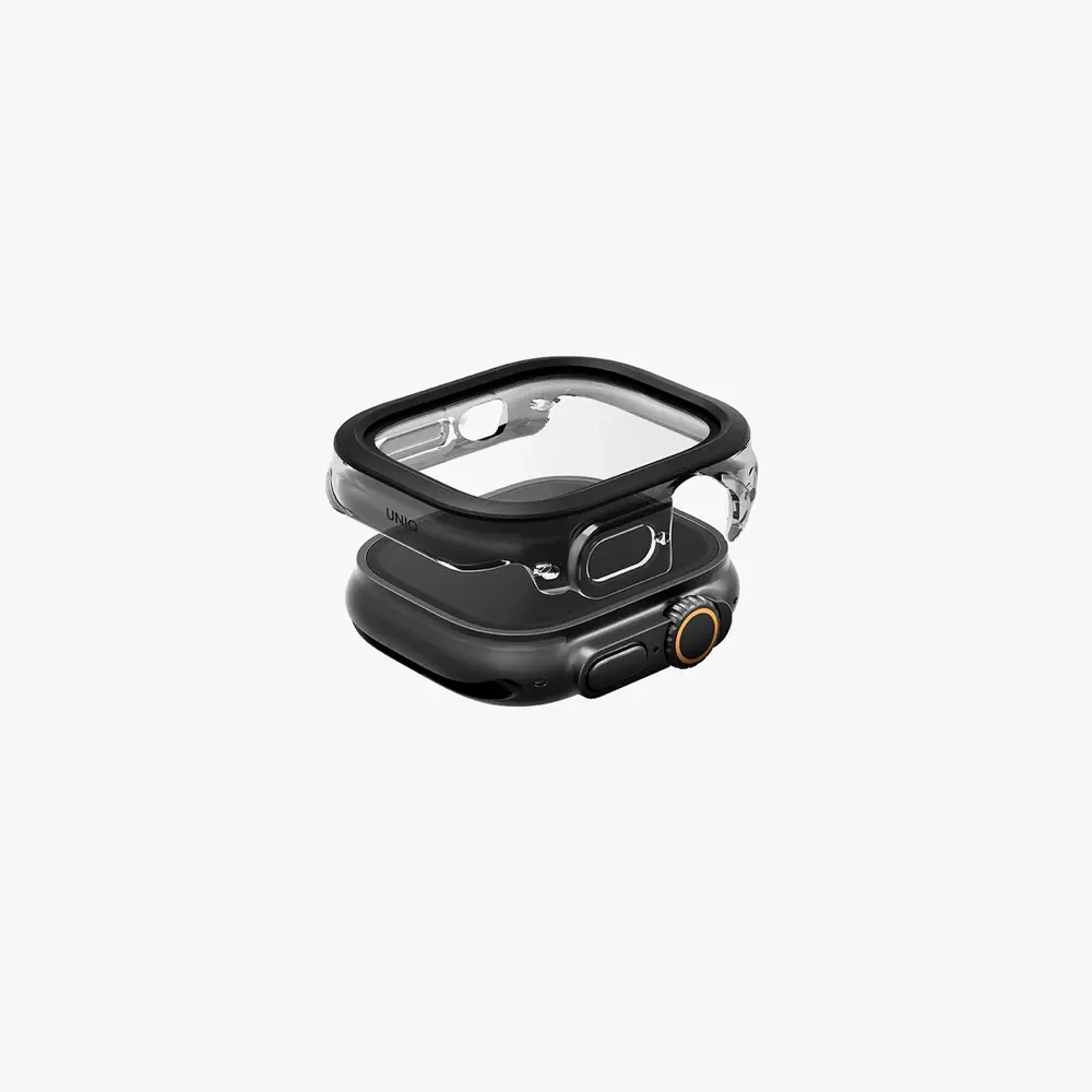 UNIQ 49mm Apple Watch Şık Ekran Koruyucu Voute Jet Black UNIQ-49MM-VOUJBLK