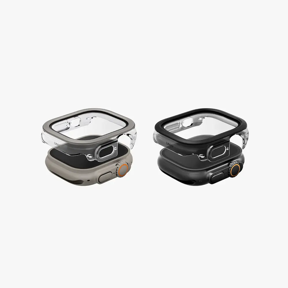 UNIQ 49mm Apple Watch Şık Ekran Koruyucu Voute Jet Black UNIQ-49MM-VOUJBLK