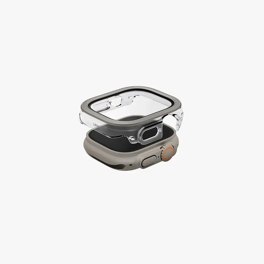 UNIQ 49mm Apple Watch Şık Ekran Koruyucu Voute Titanium Silver UNIQ-49MM-VOUTSIL