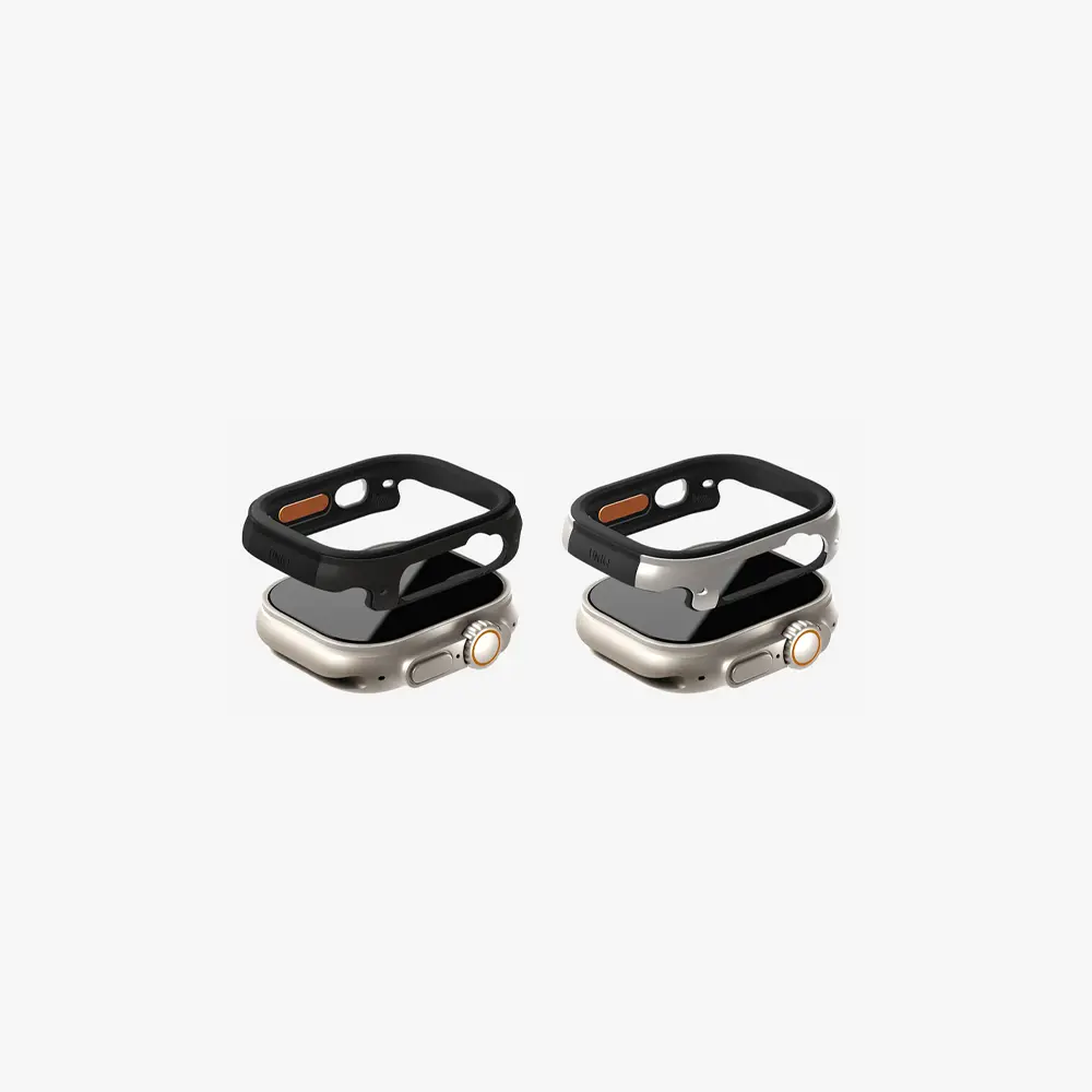 UNIQ 49mm Apple Watch Ultra Valencia Alüminyum Ekran Koruyucu Titanium Silver UNIQ-49MM-VALSIL