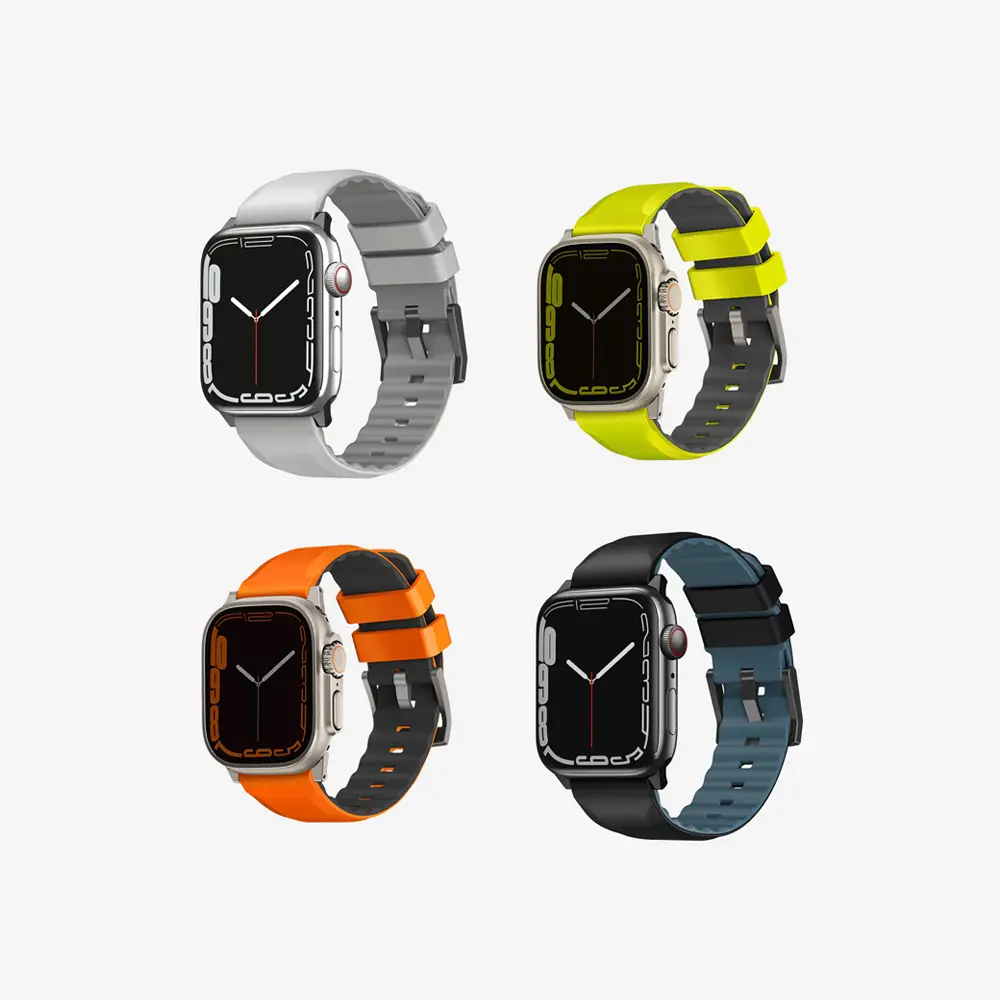 UNIQ Apple Watch Linus Waterproof AiroSoft Silicone Strap (49/46/45/44MM) Orange UNIQ-49MM-LINUSVORG