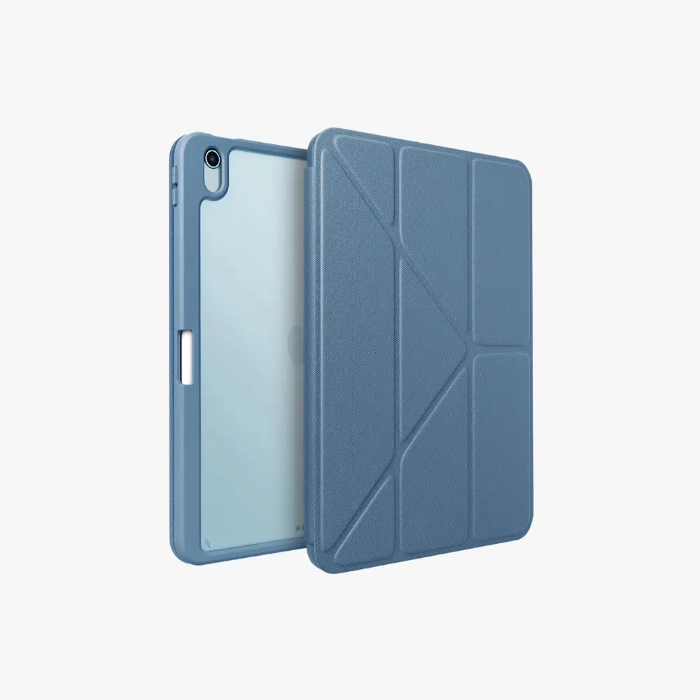 UNIQ iPad 11 inch (M2-M3-M4) Moven Ultra İnce ve Hafif 3 Katlı Standlı Kılıf Stone Blue UNIQ-PDA11(2024)-MOVSBLU