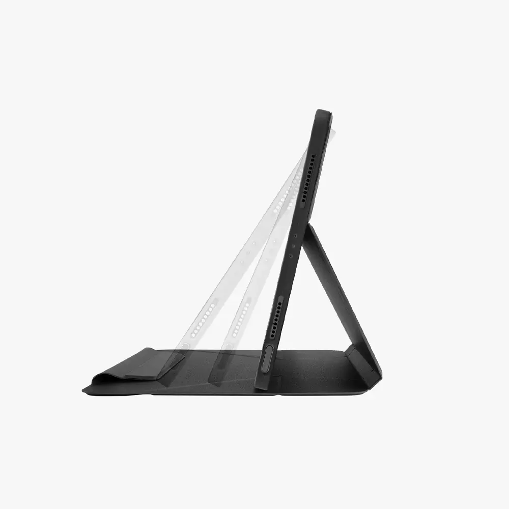 UNIQ iPad 11 inch (M2-M3-M4) Ryze 360º Kılıf Akıllı Katlanır Tasarım Black UNIQ-PDA11(2024)-R360BLK