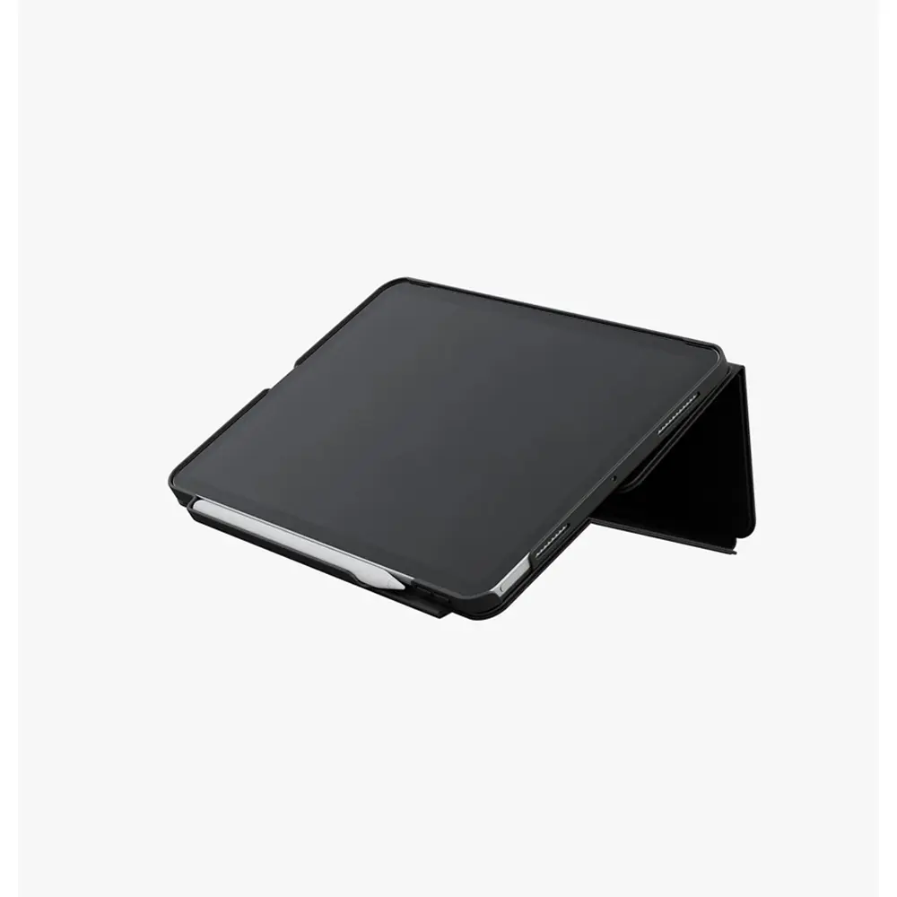 UNIQ iPad Pro 11 inch (M4) Rovus SnapMount Manyetik Disk, Çok Yönlü 360º Döndürme Özelliğiyle Kılıf Dallas Black UNIQ-PDP11(M4)-ROVSNDBLK