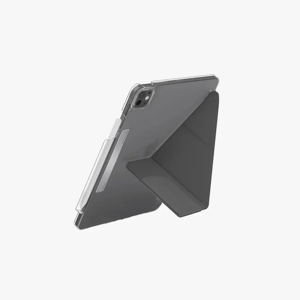 UNIQ iPad Pro 13 inch (M4) Camden Click Ultra İnce ve Hafif Y Katlama Fonksiyonlu Kılıf Rhino Grey UNIQ-PDP13(2024)-CAMRGRY