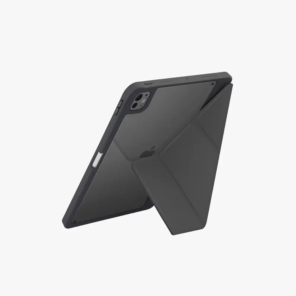 UNIQ iPad Pro 13 inch (M4) Moven Ultra İnce ve Hafif 3 Katlı Standlı Kılıf Grey UNIQ-PDP13(2024)-MOVGRY