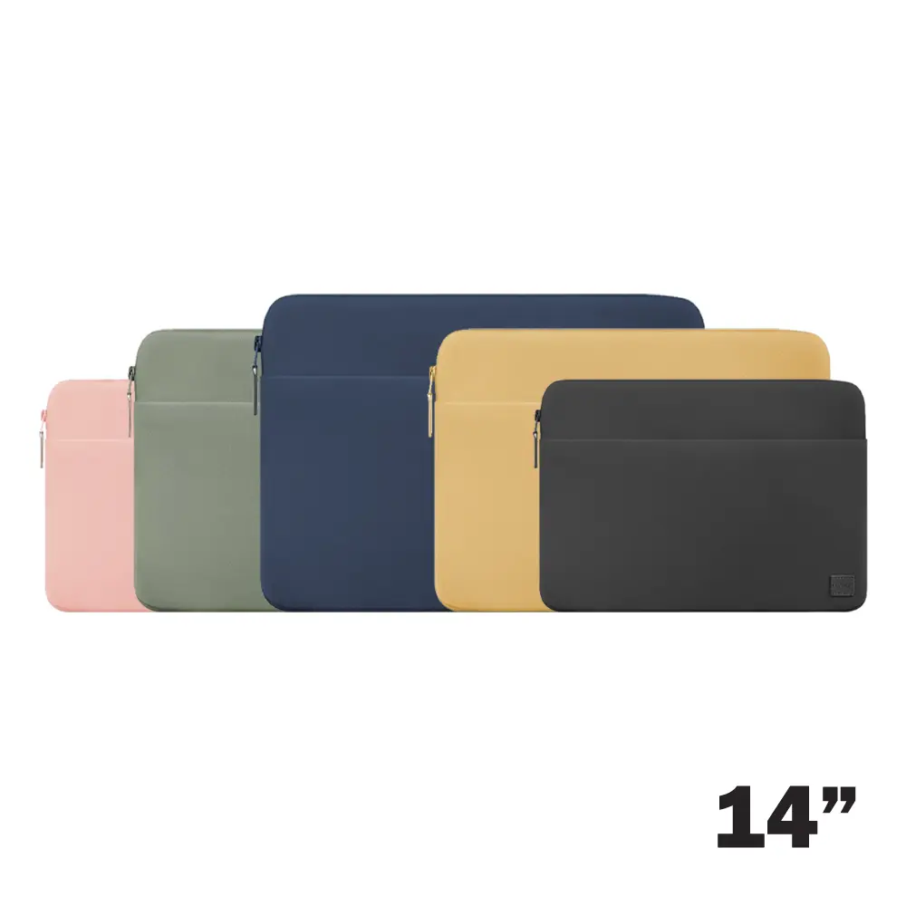 UNIQ Laptop Kılıfı 13-14 inch Vienna Koruyucu RPET Kumaş Çanta Pink UNIQ-VIENNA(14)-PEAPINK