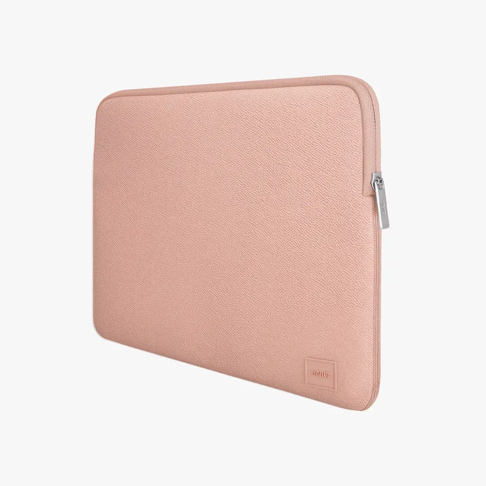 UNIQ Laptop Kılıfı 14inch Kıbrıs Dokulu Neopren Cyprus Su Geçirmez Çanta Peony Pink UNIQ-CYPRUS(14)-PINK