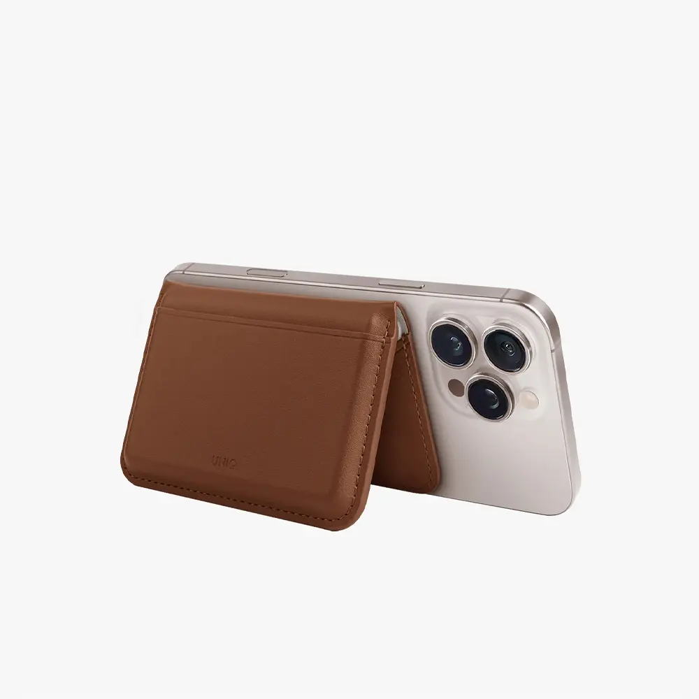 UNIQ Lyden DS RFID Engelleme Özellikli Manyetik Cüzdan Şık ve Güvenli Caramel Ivory UNIQ-LYDENDSMW-CMLIVY
