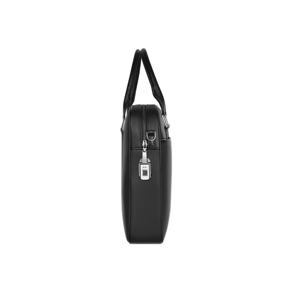 WiWU Briefcase 16 inch Parmak İzi Kilitli (FingerPrint)  Deri Evrak ve Notebook Çantası