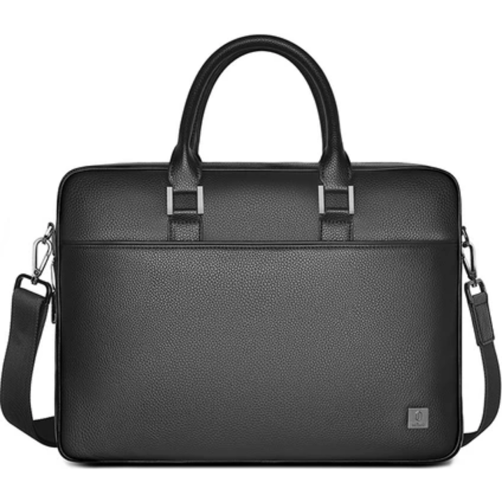 WiWU Briefcase 16 inch Parmak İzi Kilitli (FingerPrint)  Deri Evrak ve Notebook Çantası