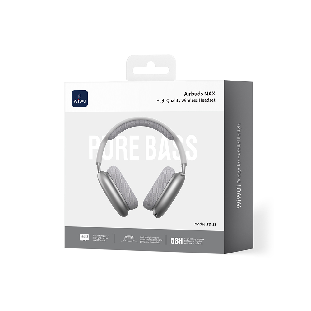 WiWU Airbuds MAX Kulaklık TD-18 ANC- silver