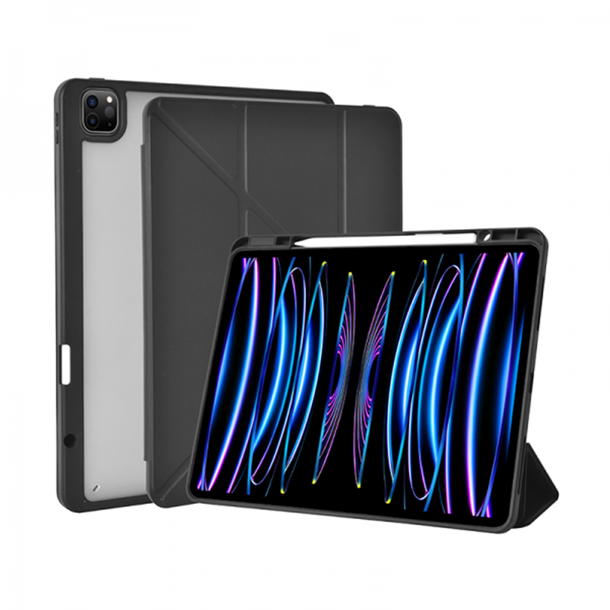 WiWU Defender Protective Case Smart Cover Compatible with iPad 12,9''  Black