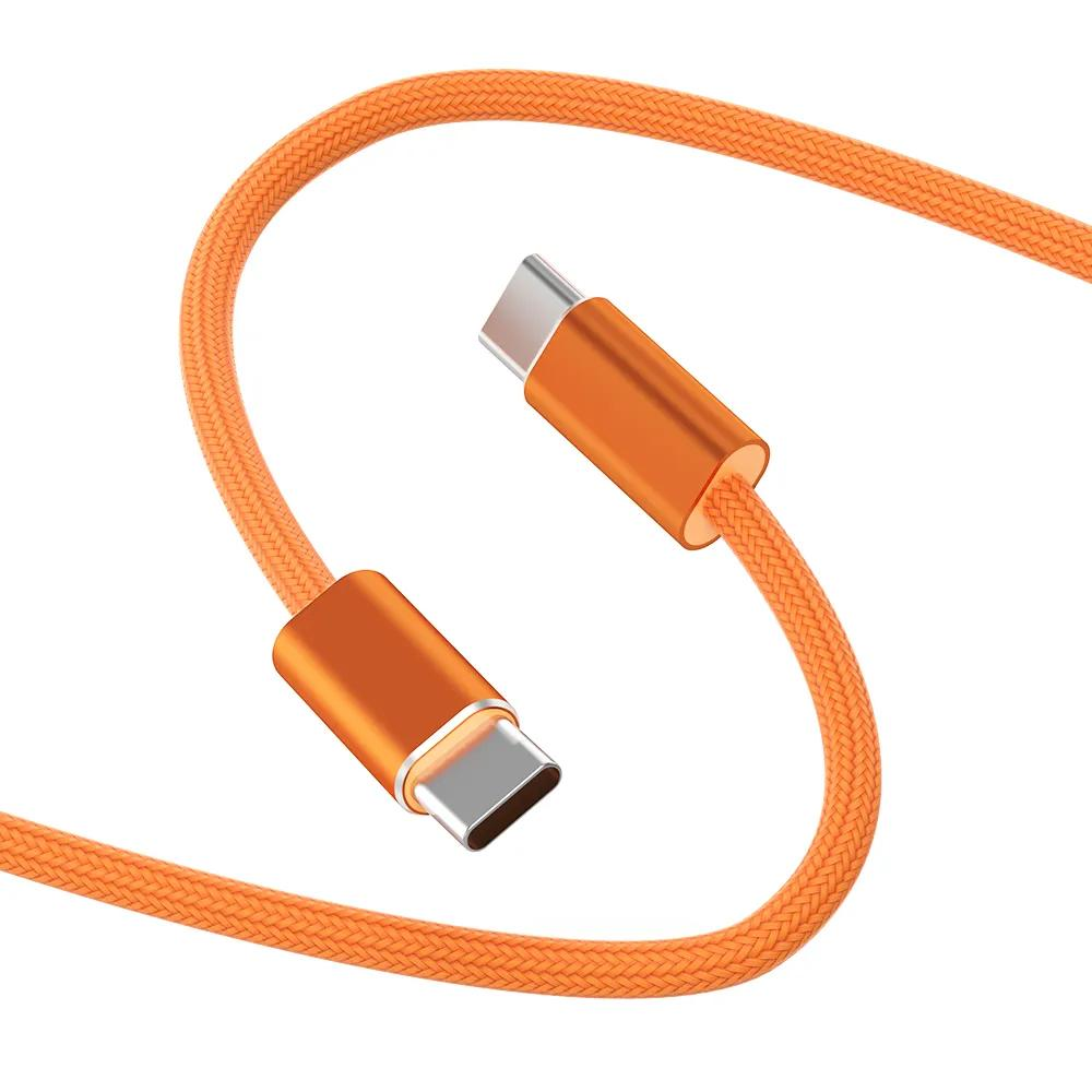 Wiwu ESSEN USB-C - USB-C 240W WI-C101 Kablosu turuncu