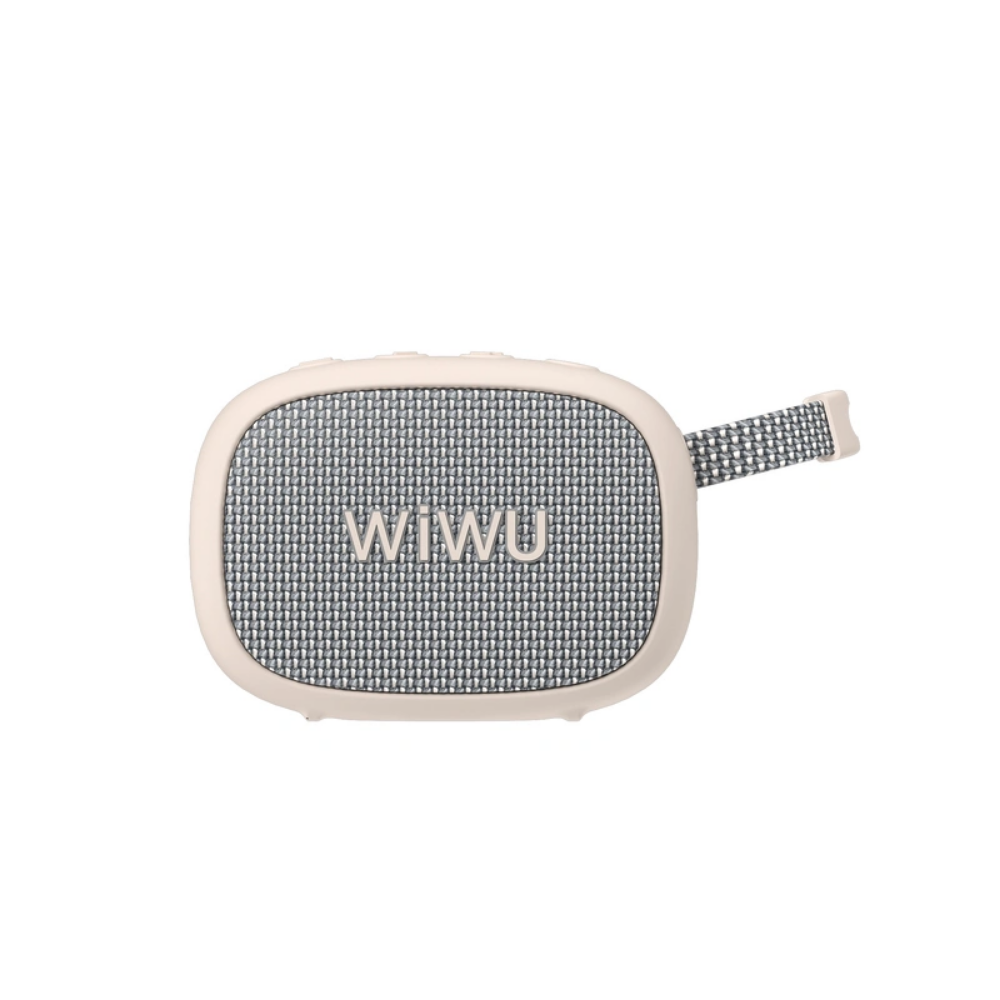 WiWU GO Fun Taşınabilir Bluetooth Hoparlör, Su Geçirmez Beyaz