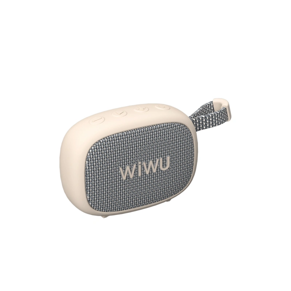 WiWU GO Fun Taşınabilir Bluetooth Hoparlör, Su Geçirmez Beyaz