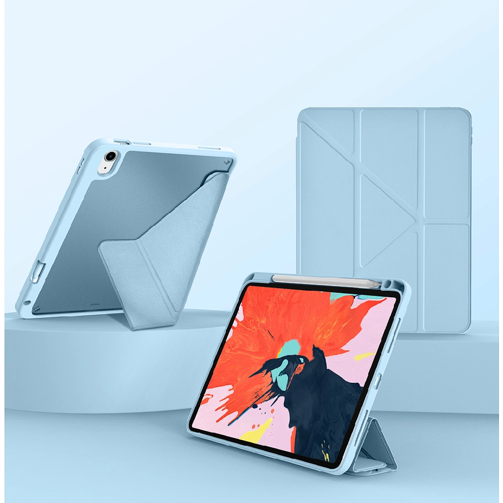 WiWU Kılıf İpad 7-8-9 Protective Case Smart Cover Compatible with iPad 10.2&10.5 inch Siyah Pembe Mavi