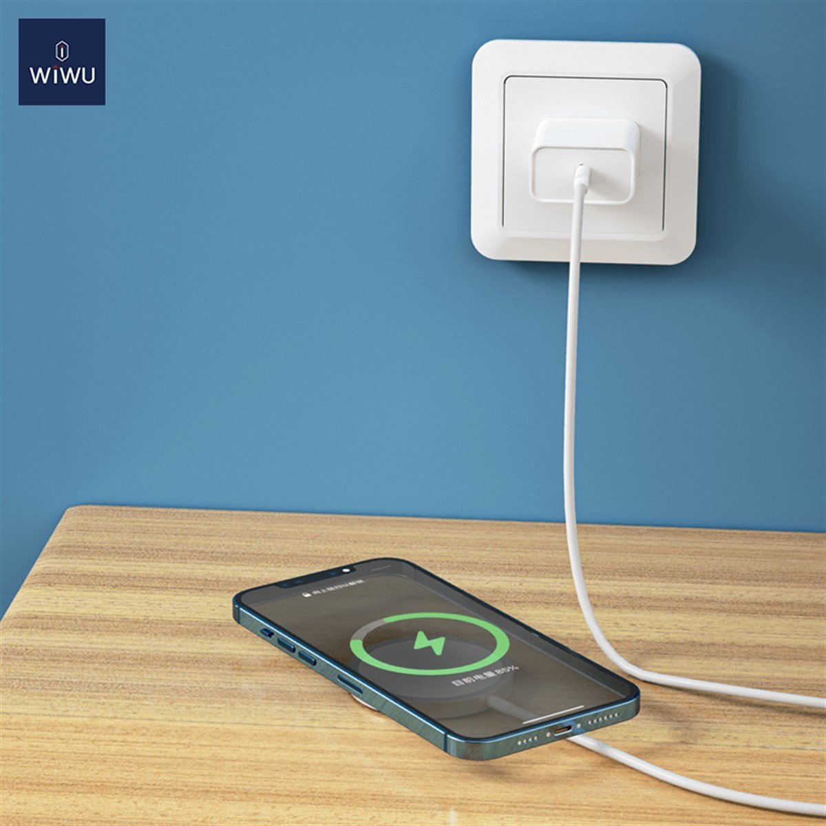 Wiwu Magnetic Fast Charging Mag-safe M5 Wireless Charger 15W