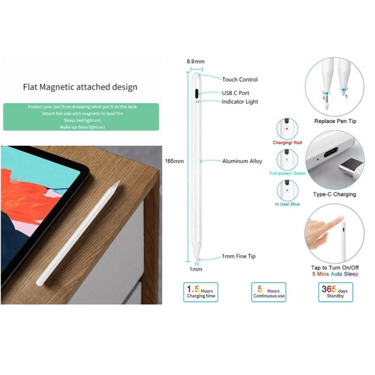 Wiwu Pencil Pro Dokunmatik Çizim Kalemi