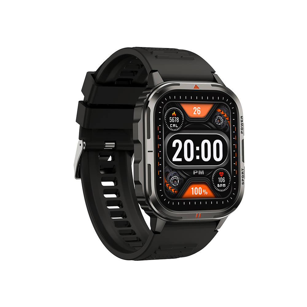 WIWU SW05 Smart Watch İOS ve Android Uyumlu TFT Ekranlı IP68 Sertifikalı Akıllı Saat Siyah