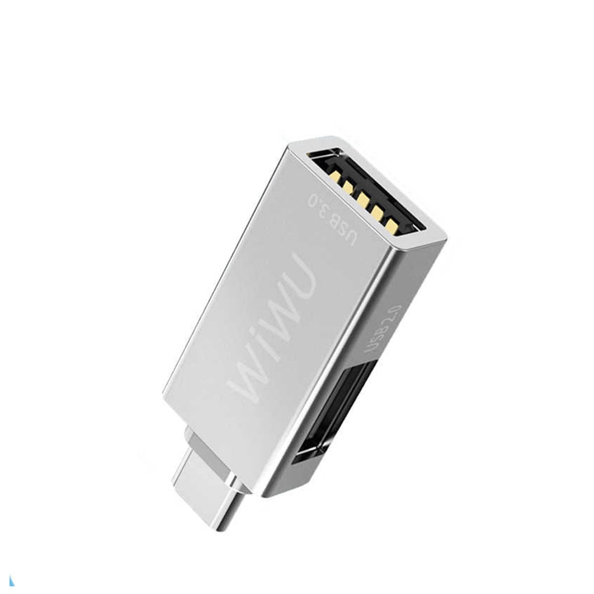 WiWU T02 Çoklu Fonksiyon 2 in 1 Type C hub to Dual USB