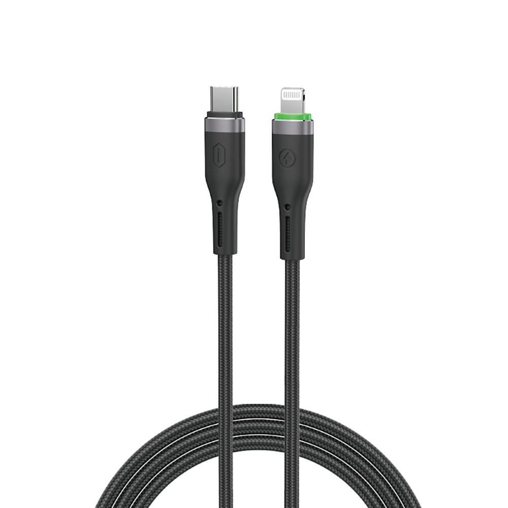 Wiwu WI-C070 Orginlink Type-C To Lightning Pd Data ve Şarj Kablosu 27W 1m Siyah
