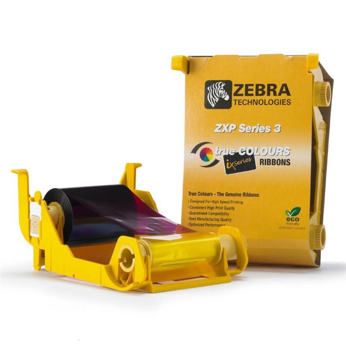 Zebra 800033-340 YMCKO Zxp3 Renkli Ribbon