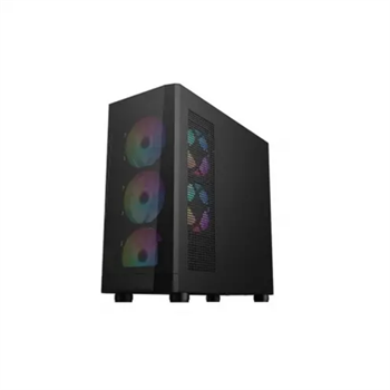 1ST Player FD5-M Siyah 600W 80+ Argb 4X12CM Fan Temperli Cam Mesh USB 3.0 M-ATX Kasa 