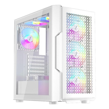 1ST Player Trilobite T7 Beyaz 650W 80+ Argb 4X12CM Fan Temperli Cam Mesh Usb 3.0 Atx Kasa 