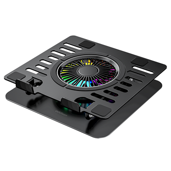 Addison AD-RC36 Steely 360 Derece RGB Fanlı Ayarlanabilir Metal Laptop Stand