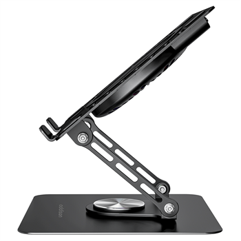 Addison AD-RC36 Steely 360 Derece RGB Fanlı Ayarlanabilir Metal Laptop Stand
