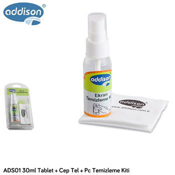 Addison ADS01  Lcd/Cep Tel/Tablet 30 ml Temizleme Kiti