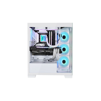 AIGO DS900 Beyaz 850W 80+ Bronze ARGB Mid Tower Kasa