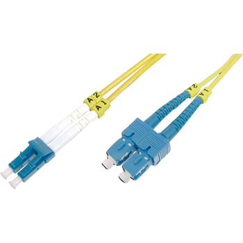 Beek LC-SC 5 metre 9/125 µ, Singlemode, 3.0mm, Duplex, OS2, LSZH, BC-FO-9LCSC-05  Fiber Optik Patch Kablo