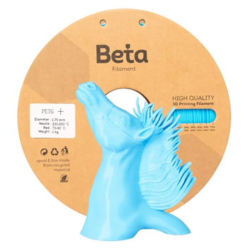 Beta PETG+ Filament Light Blue 1.75mm 1 Kg