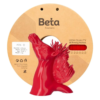 Beta PETG+ Filament Red 1.75mm 1 Kg