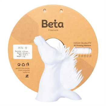 Beta PETG+ Filament White 1.75mm 1 Kg
