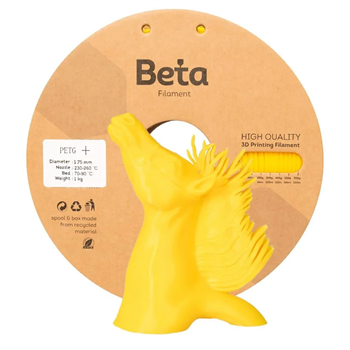 Beta PETG+ Filament Yellow 1.75mm 1 Kg