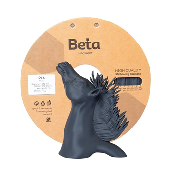 Beta PLA Matte Filament Ash Grey 1.75mm