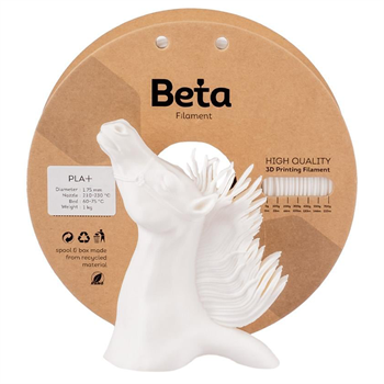Beta PLA Plus Filament White 1.75mm