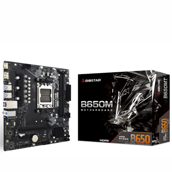 Biostar B650MT AMD AM5 DDR5 6000+(OC) HDMI DP M2 mATX Anakart