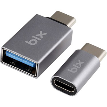 Bix ADP-04 İkisi Bir Arada Micro USB Type-C ve USB Type-C Çeviri Adaptörü