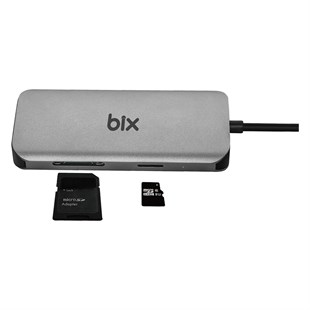 Daytona Bix Bx10Hb Type-C 1x4K Ultra HD Hdmı 3xUsb 3.0 Gigabit Ethernet 1xPd 1xMicro SD 1xSD Macbook Uyumlu Adaptör