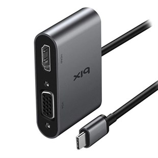 Daytona BIX BX14HB Type C To VGA HDMI 4K Ultra Hd Çevirici Adaptör