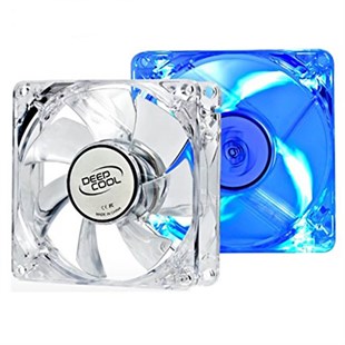 Deep Cool XFAN80 L/R Mavi LED 80mm Kasa Fanı